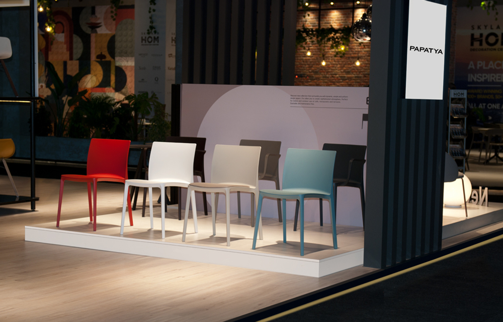 Стул пластиковый Papatya Evo-S, голубой