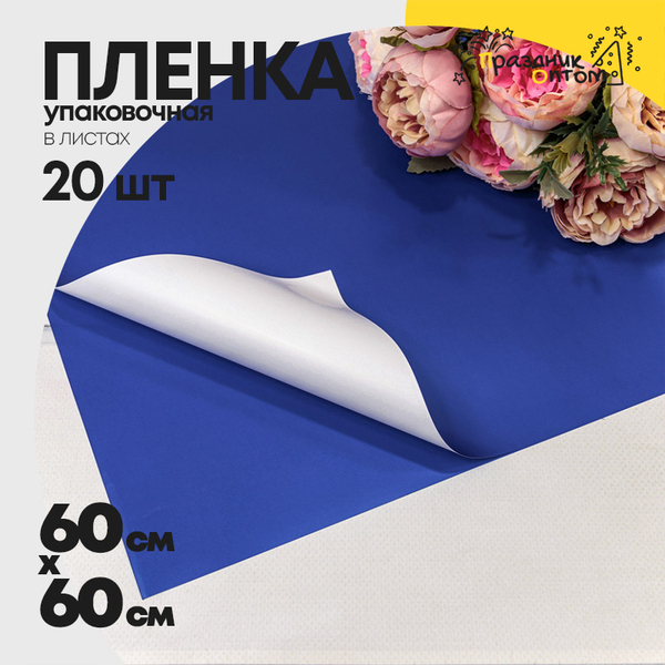 
          Пленка В листах 20 шт 60 х 60 см двухсторонняя (Белый, Синий)