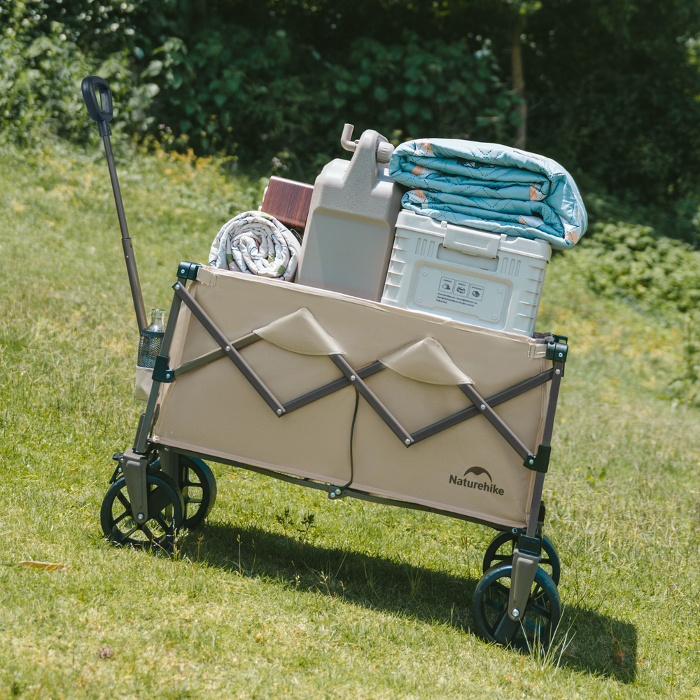 Тележка туристическая Naturehike Light 88х46х93 см, 100 л, коричневая