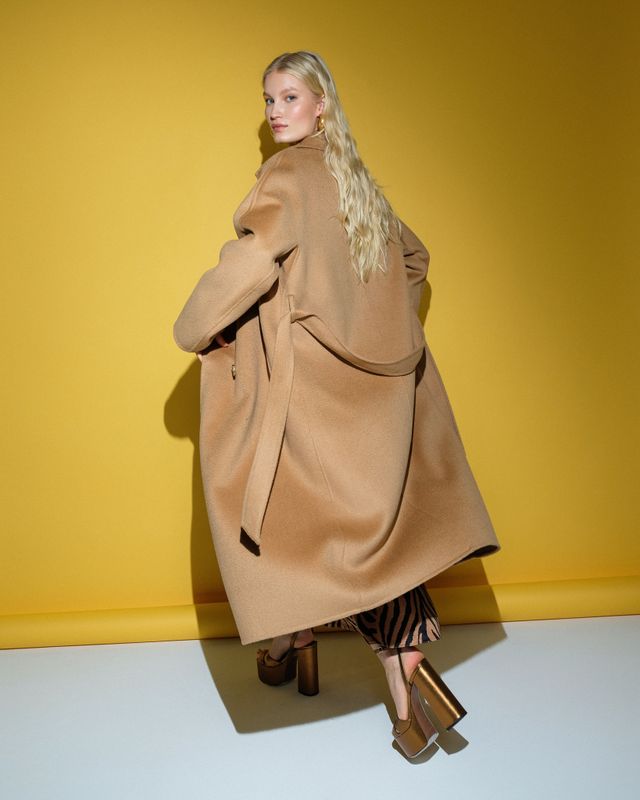 Пальто из кашемира и шерсти Double face