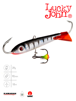 Балансир LUCKY JOHN Classic №9 (+тройник), цвет 12HRT, арт. 81901-12HRT