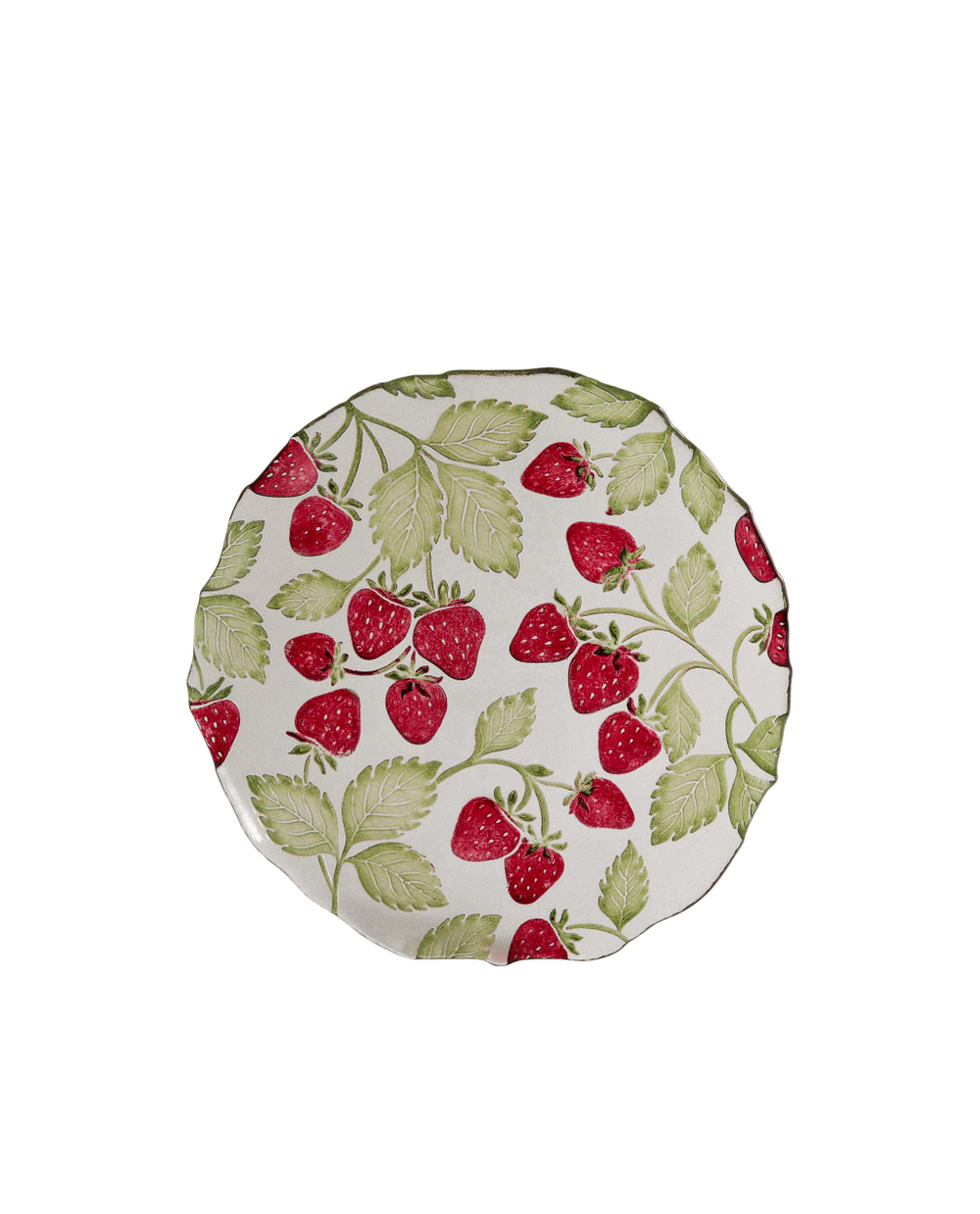 Zara Home тарелка десертная из стекла, цвет бордовый, 21 см