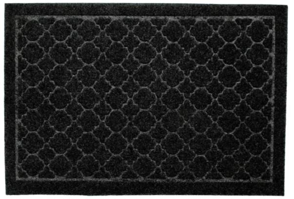 Коврик влаговпитывающий Орнамент черный