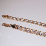 Браслет Арабский бисмарк с бесцветными фианитами