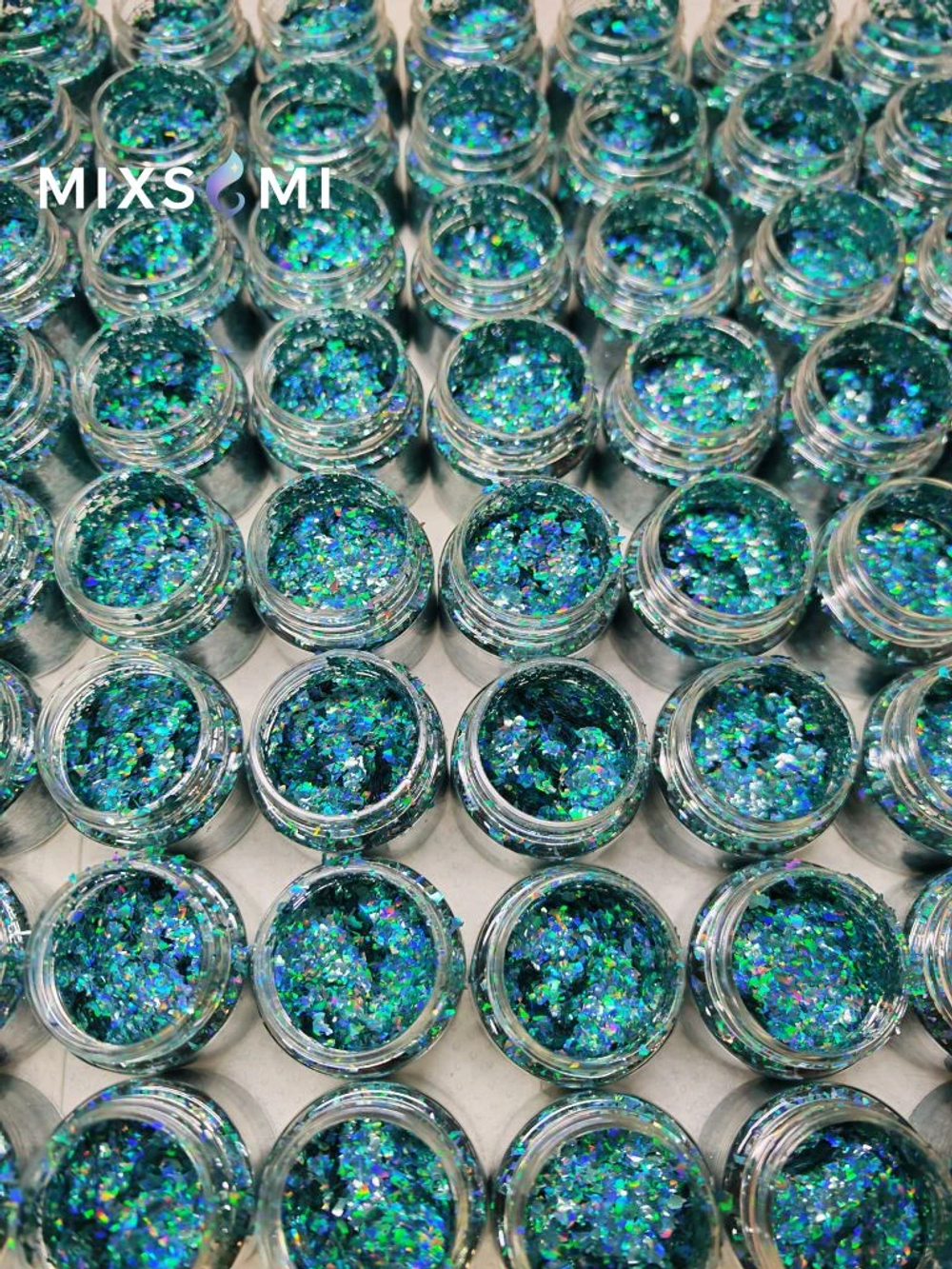 Хлопья - слюда 88808 Аква-изумруд голографик - для литья изделий и творчества