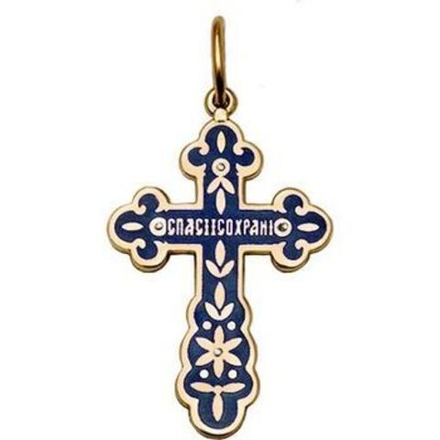 Крест с эмалью