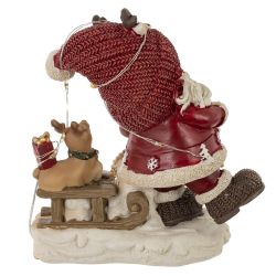 GAEM Фигурка декоративная "Дед Мороз", с подсветкой (3хLR44,н/п), L1, L11,5 W7 H13 см, 2в.