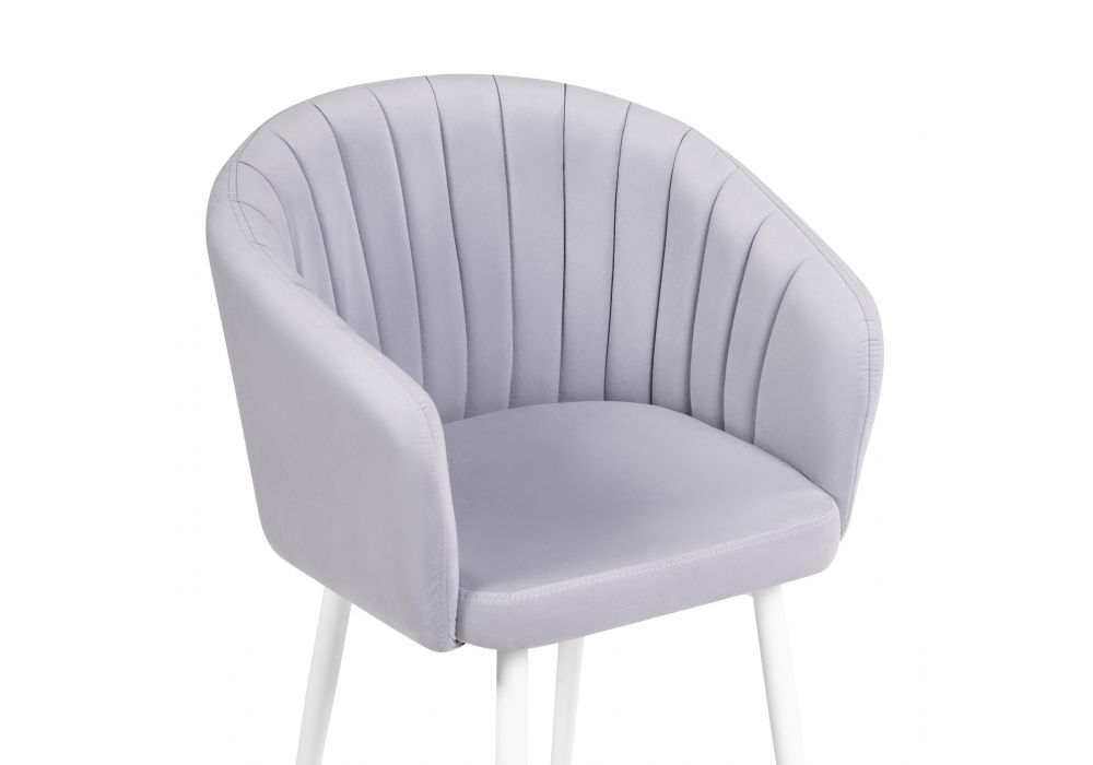 Стул на металлокаркасе Моншау крутящийся velutto 49 / белый