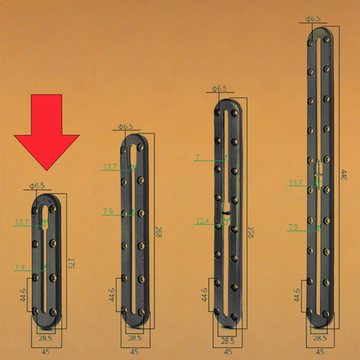 Планка Т-паз салазки 179мм (VIN-TYQ-001-DG2)