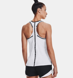 Майка женская спортивная Under Armour UA Knockout Tank-WHT