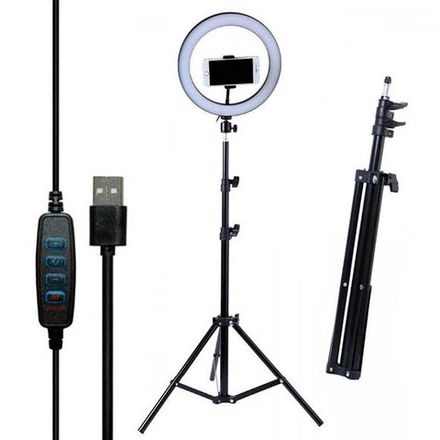 🎁 Подарок Кольцевая лампа CXB-260 26 СМ с штативом