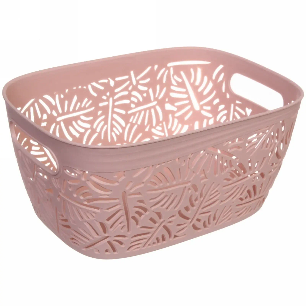 Корзина для хранения универсальная «ФРАТОРИЯ», цвет розового бальзамина, 29,2*20,5*14,5см (лейбл)