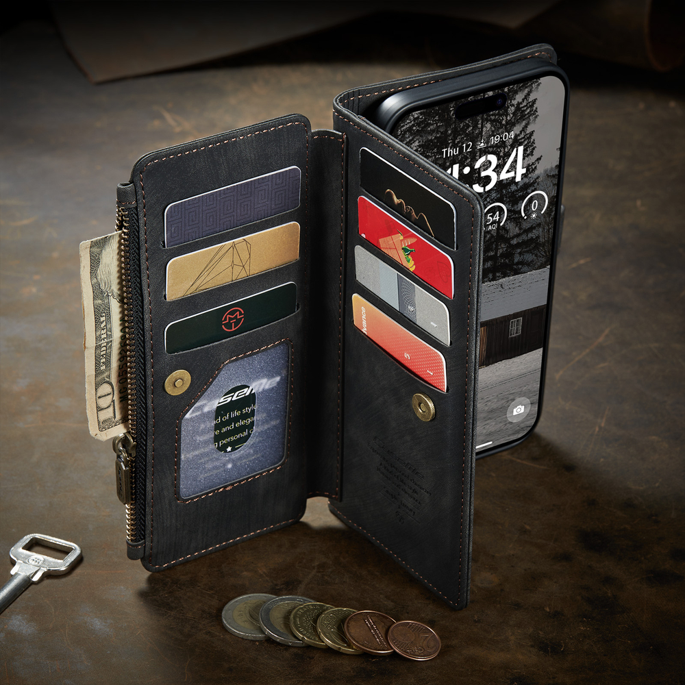 Многофункциональный чехол-кошелек CaseMe 3 in 1 Matte Wallet для iPhone 17 Air
