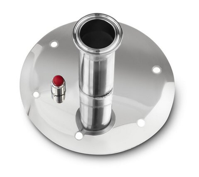 Переходник с фланца на 1,5 дюйма с царгой 22см