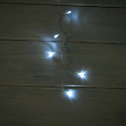 ULD-B6006-080-STK WHITE IP44 Бахрома светодиодная со статическим свечением. 6м. Соединяемая. 80 светодиодов. Белый свет. Провод прозрачный. ТМ Uniel