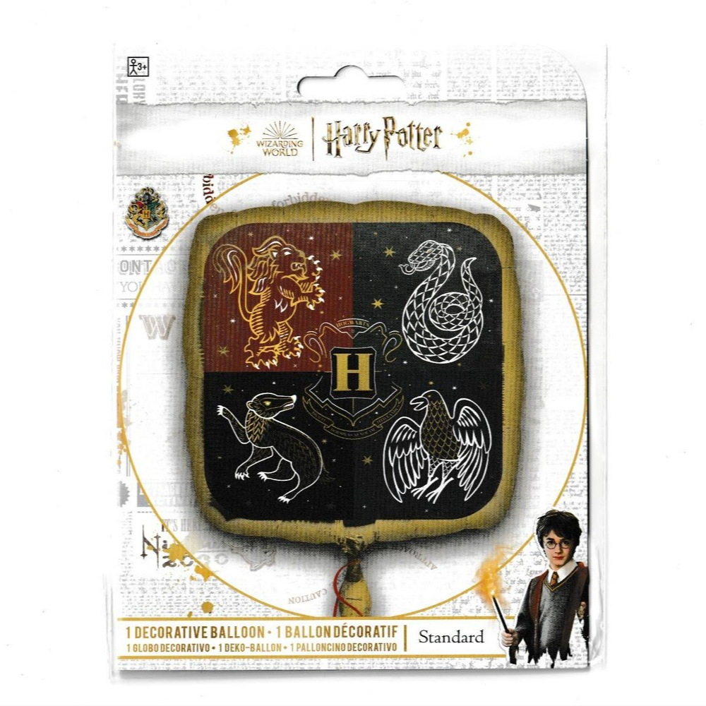 Фольгированный шар «Герб Хогвартса», квадратный, 43 см