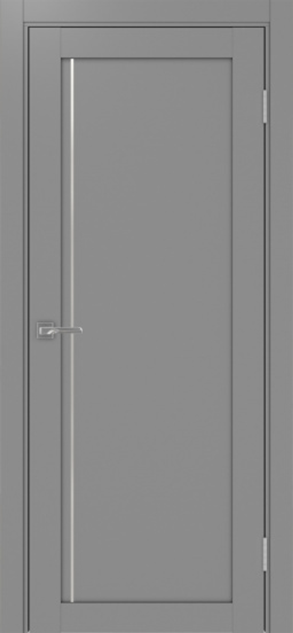 Межкомнатная дверь Optima Porte ТУРИН 565АППSC.11 Молдинг AL мат.хром