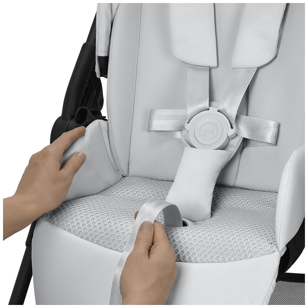 Коляска Cybex Melio Carbon 2 в 1 Fog Grey/Magic Black с дождевиками