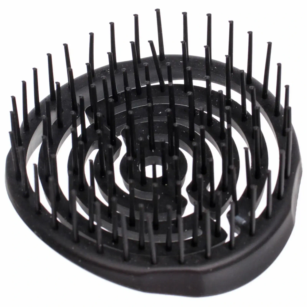 Расческа массажная компактная «Сosmo style», цвет черный, 8см, форма круг, в пластиковой коробке