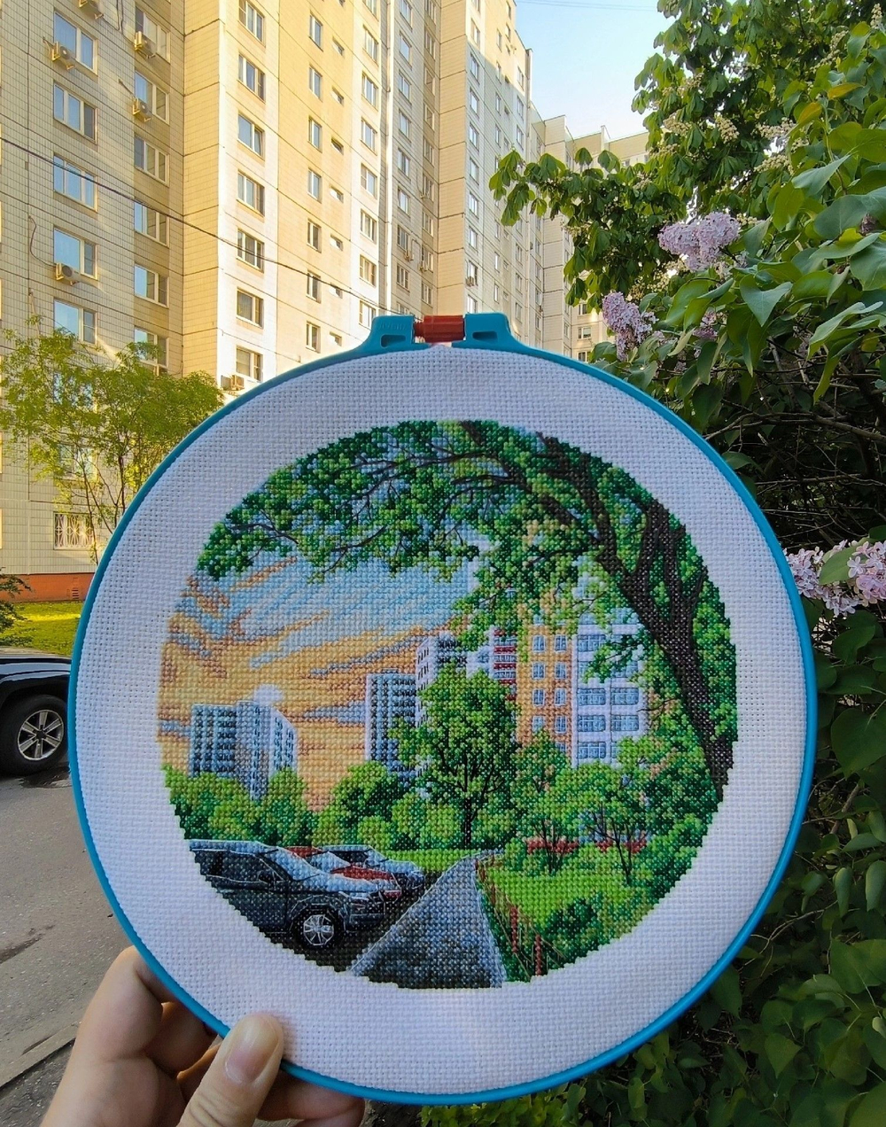 Набор для вышивания крестом Искусница "Начало дня"