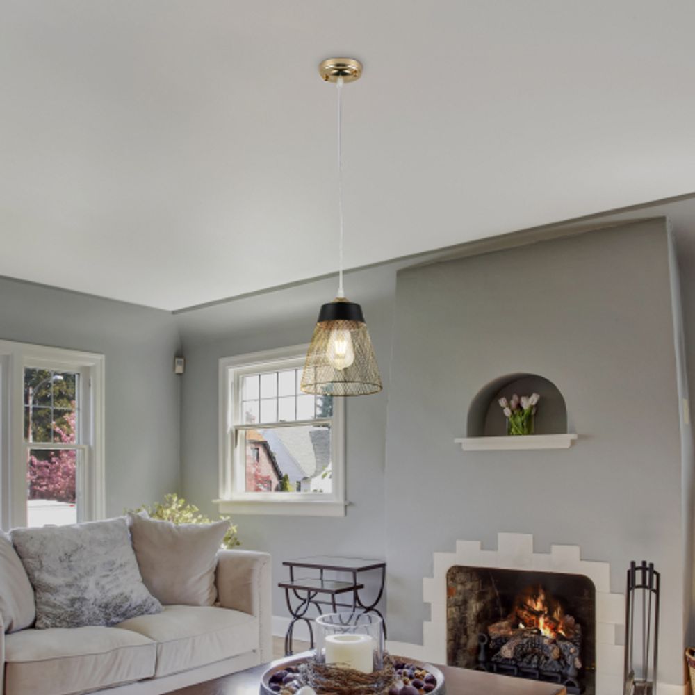 Светильник подвесной (подвес) Rivoli Helma 9067-201 1 х E27 60 Вт модерн | Модерн