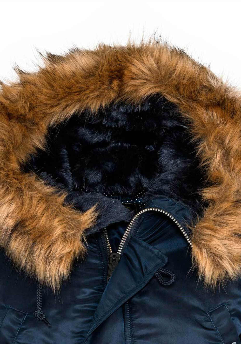 Куртка Аляска Женская - Alpha N-3B W Parka (синий/оранж - r.blue/orange)