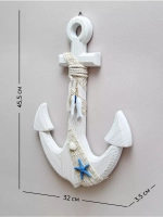 Декор на стену для интерьера "Якорь с канатом"