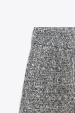 ZARA ШИРОКИЕ БРЮКИ, СЕРЫЙ МЕЛАНЖ