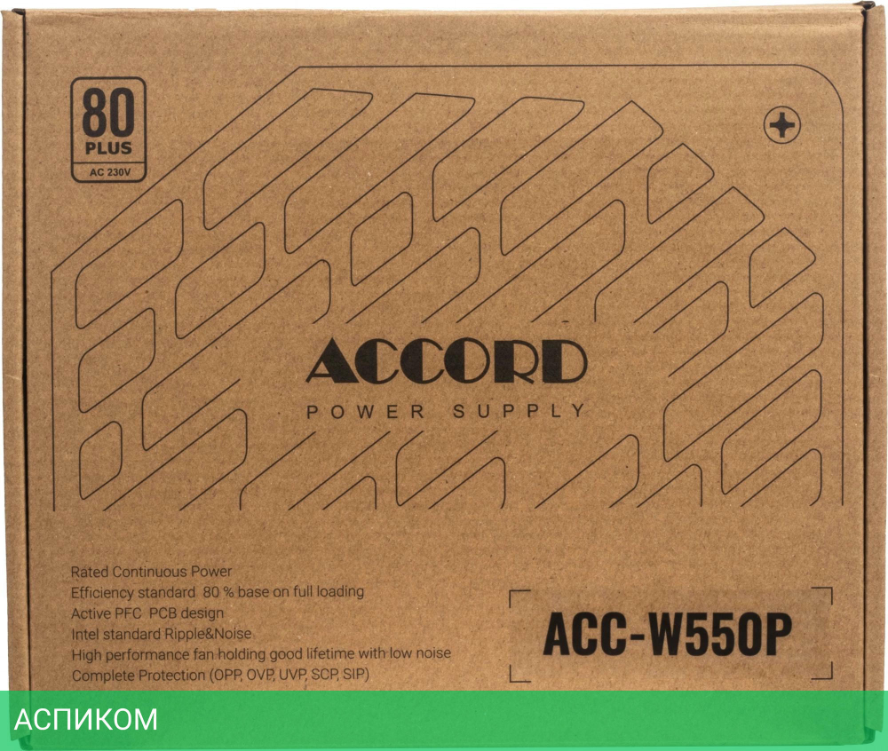 Блок питания Accord ATX 550W 80 Plus White (ACC-W550P)