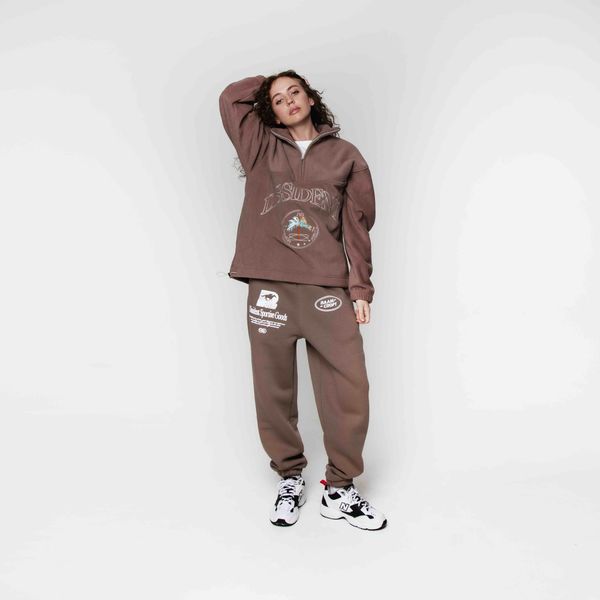 Спортивные штаны Dissident Sportive Goods коричневые - фото 7