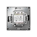 ARTGALLERY 2-клавишный ВЫКЛЮЧАТЕЛЬ ДЛЯ ЖАЛЮЗИ, 2х сх.4, 10А, механизм, быстрозажим. клем., КАРБОН