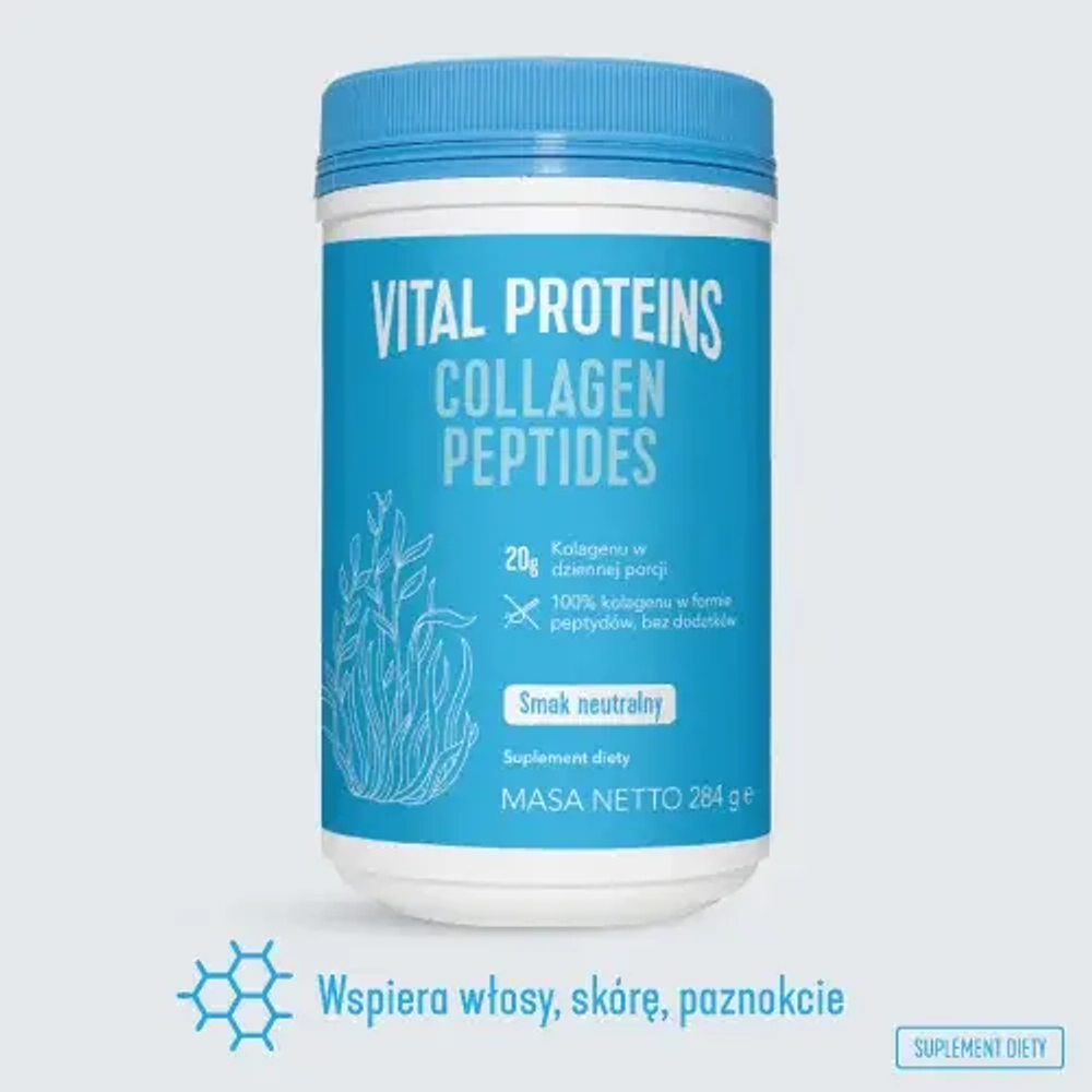 Vital Proteins Colagen Peptides Питьевой коллаген - нейтральный вкус, пищевая добавка, 284 г