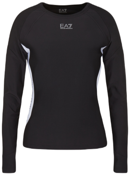 Женская Кофта теннисная EA7 Woman Jersey T-Shirt - черный