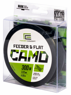 Леска монофильная Feeder Concept FEEDER&FLAT Camo 300м, 0.22мм