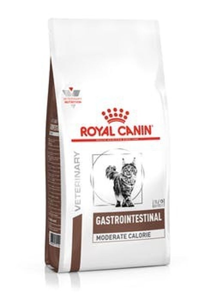 Royal Canin Vet 400г Gastrointestinal Moderate Calorie GI35 Сухой корм для кошек при острых расстройствах пищеварения