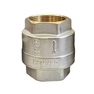 Клапан обратный ROMMER RVC-0002 - 1/2" (ВР/ВР, PN25, Tmax 90°C, с пластиковым седлом)