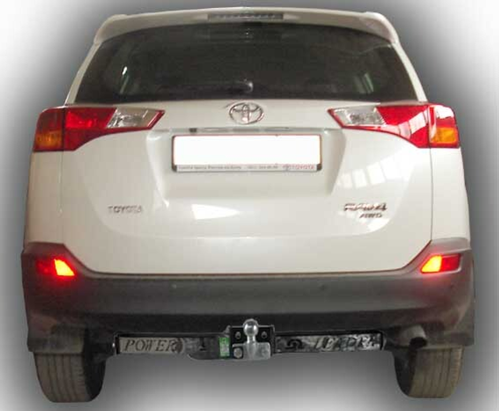 Фаркоп(прицепное) Лидер-Плюс для TOYOTA RAV 4 2013-2019 с нерж. пластиной (паспорт и сертификат в комплекте, без электрики)T116-F(N)
