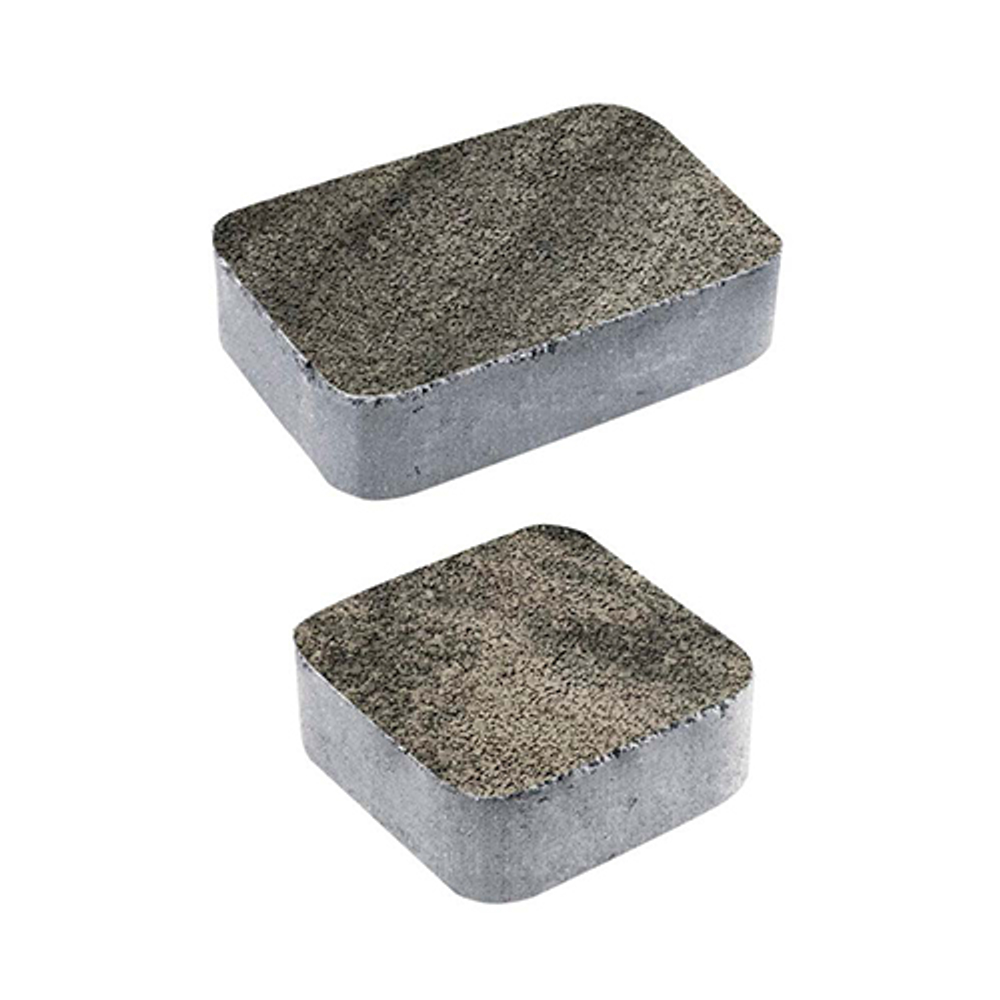 Тротуарная плитка КЛАССИКО - Листопад гранит Антрацит, комплект из 2 видов плит