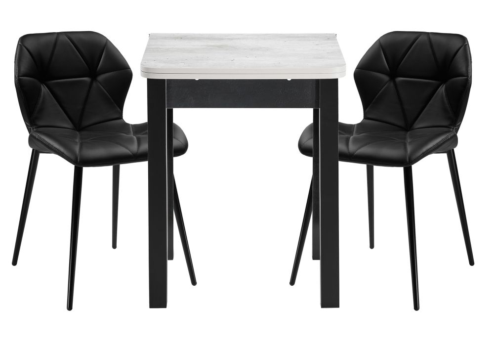 Обеденная группа Наирти черный / метрополитан грей