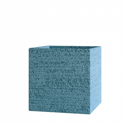 Кашпо CUBE EROSIA BLUE 40x40x40