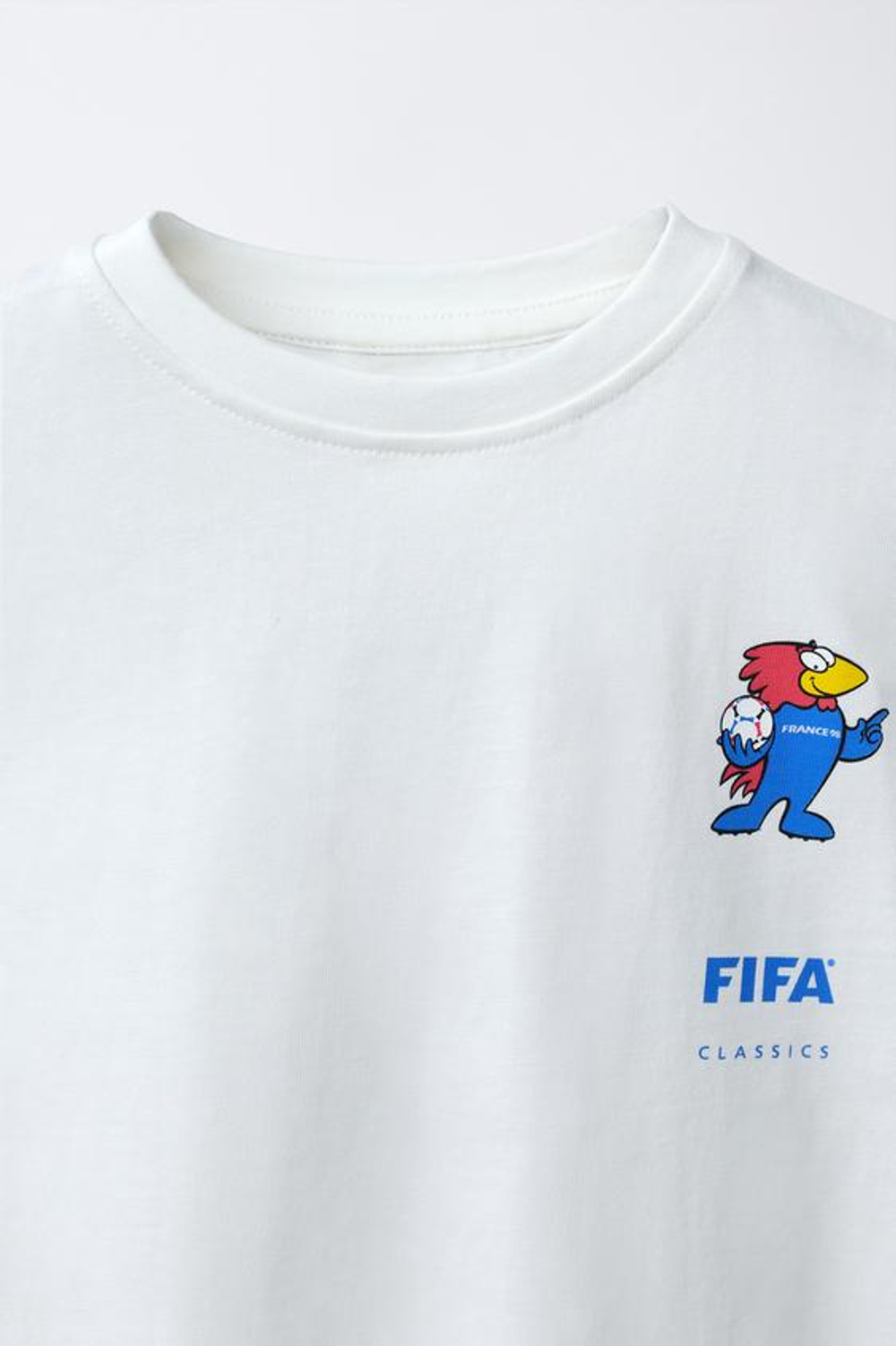 ZARA ФУТБОЛКА С ПРИНТОМ FIFA CLASSICS - FIFA WORLD CUP ™ 1998, БЕЛЫЙ