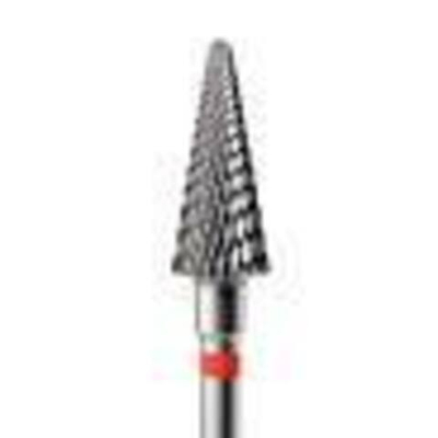 Фреза конус красный с мелкой крестообразной насечкой.