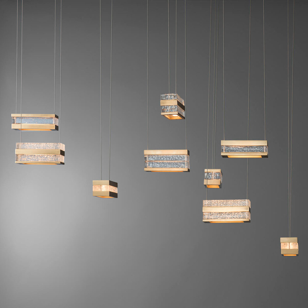 Подвесной светильник Cloyd PRIZM P2 / выс. 11 см - латунь (арт.10631)