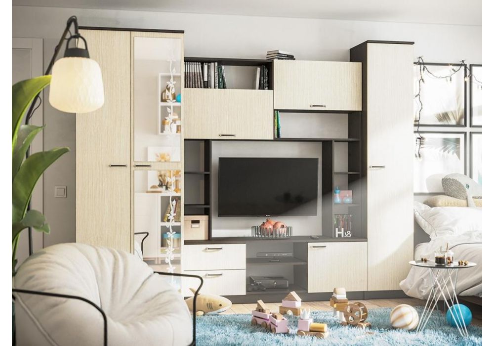 Готовая гостиная Артизан-11 венге / дуб белфорд