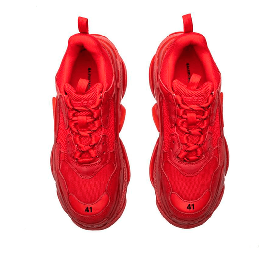 Кроссовки Balenciaga Triple S Clear Sole Red