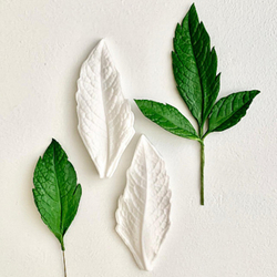 Молд - вайнер силиконовый для лепки листа Георгина