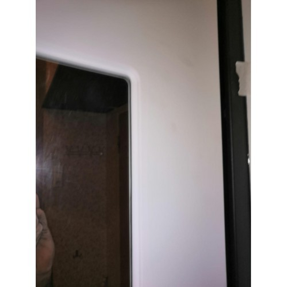 Входная металлическая дверь с зеркалом RеX 13 Титан 291 / Пастораль Белый ясень