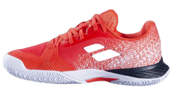 Детские теннисные кроссовки Babolat Jet Mach 3 Junior Clay - strike red/white