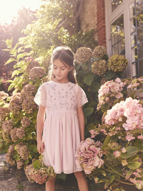 Платье для девочки Next E47-974, Розовый