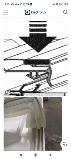 Уплотнитель холодильник Electrolux ERG 29700 м.к. 620*525 мм (010/010А АНАЛОГ)